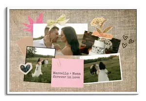Crea il tuo scrapbook matrimonio e fidanzamento romantico con foto