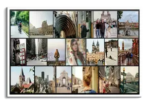 Collage Foto Acrilico per Ricordi di Viaggio - Personalizza Ora!