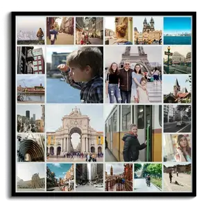 Crea la tua Collage Quadrata Alu-Dibond: Mostra i tuoi ricordi di viaggio!
