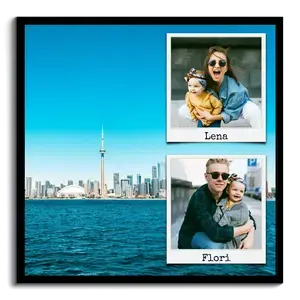 Collage Quadrata Acrilico: Personalizza i tuoi ricordi di viaggio