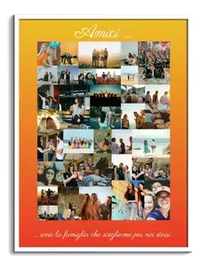 Crea una colorata Collage Amici personalizzata per ricordi unici!