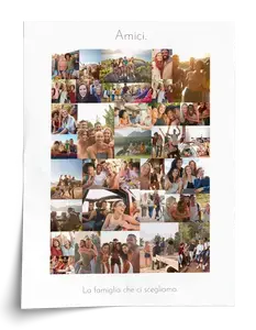 Crea una colorata Collage Amici personalizzata per ricordi unici!