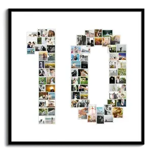 Crea una Collage Fotografiche "10" per il tuo Anniversario o Evento Speciale