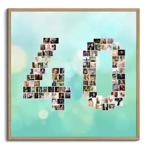 Crea la tua Collage "40" personalizzata per momenti indimenticabili