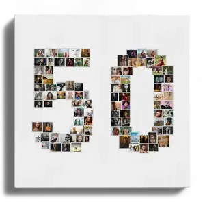 Crea una Collage Foto per 50 Anni: Regalo Unico per Compleanno o Nozze d'Oro