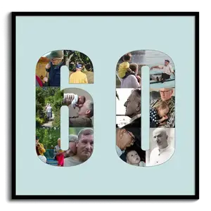 Collage "60" Foto Anniversario - Regala un Ricordo Unico