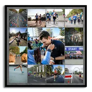 Collage foto per maratona ed eventi sportivi