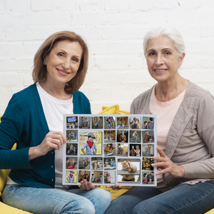 Crea la tua Collage Fotografica Giocosa Personalizzata in Stile Raster