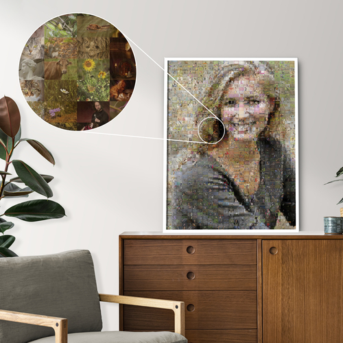 Mosaico Fotografico Personalizzato per Ritratto
