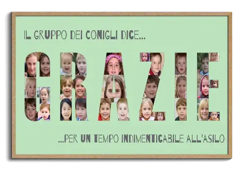 Crea una Collage "Danke" con Foto della Classe per Saluto Indimenticabile