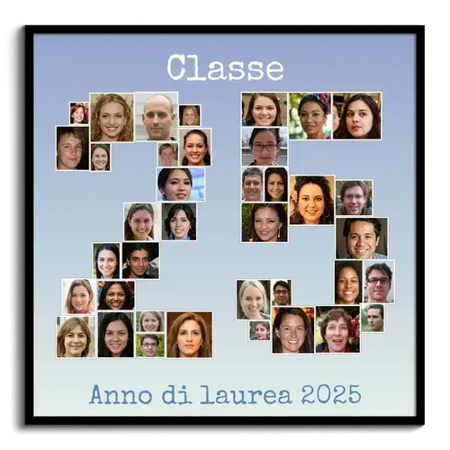 Persone dell anno di laurea come collage di foto