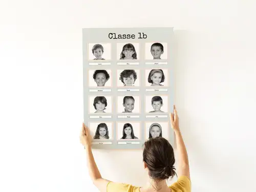 Collage Retro B/N Bambini Personalizzabile