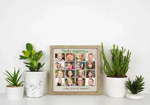 Collage Creativa Scuola con Foto e Dedica