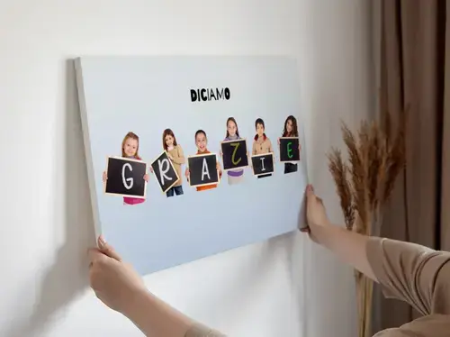 Collage "DANKE" personalizzata per insegnanti