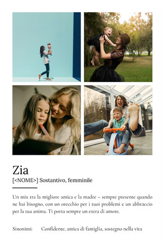 Crea un Poster Definitivo per la tua Zia con Foto e Testo Personalizzato