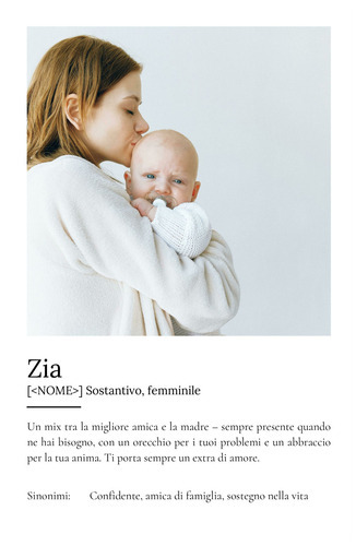 Crea un Poster Definitivo per la tua Zia con Foto e Testo Personalizzato