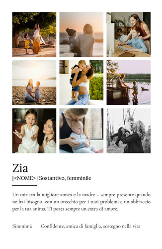 Crea un Poster Definitivo per la tua Zia con Foto e Testo Personalizzato