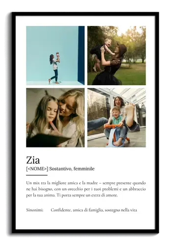 Crea un Poster Definitivo per la tua Zia con Foto e Testo Personalizzato