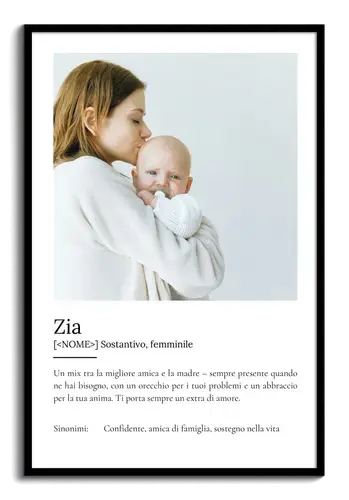 Crea un Poster Definitivo per la tua Zia con Foto e Testo Personalizzato