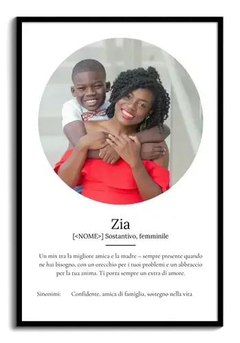 Crea un Poster Definitivo per la tua Zia con Foto e Testo Personalizzato