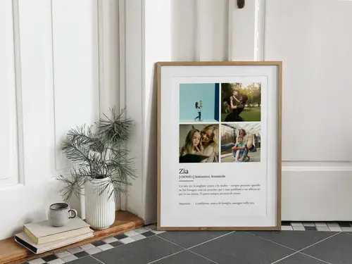 Poster definizione "Zia" personalizzabile