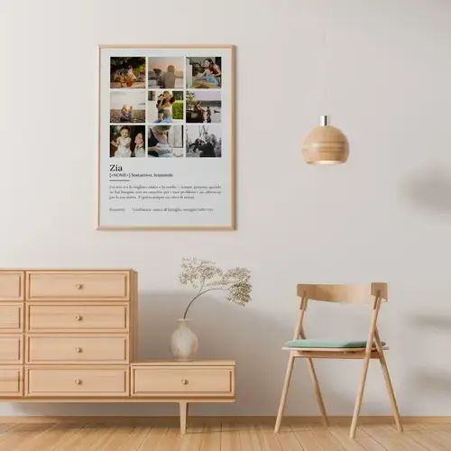 Poster definizione "Zia" personalizzabile