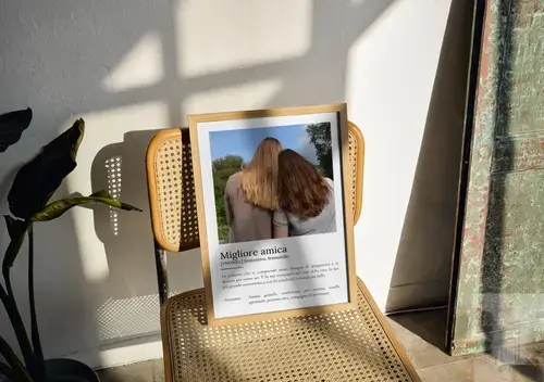Poster di definizioni "Migliore Amica" personalizzabile