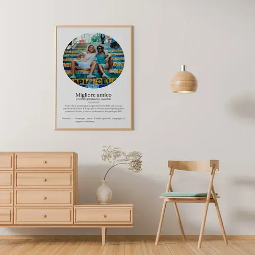 Poster Definizione 'Migliore Amico' Personalizzato
