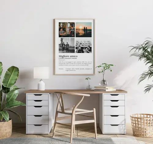 Poster Definizione 'Migliore Amico' Personalizzato