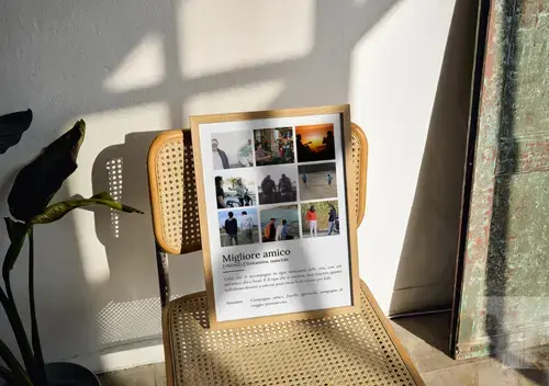 Poster Definizione 'Migliore Amico' Personalizzato