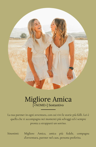 Poster Definizioni personalizzato "Bestie" - Personalizza con foto e testo!