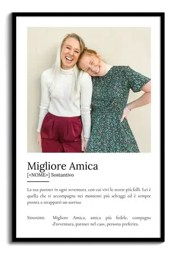Poster Definizioni personalizzato "Bestie" - Personalizza con foto e testo!