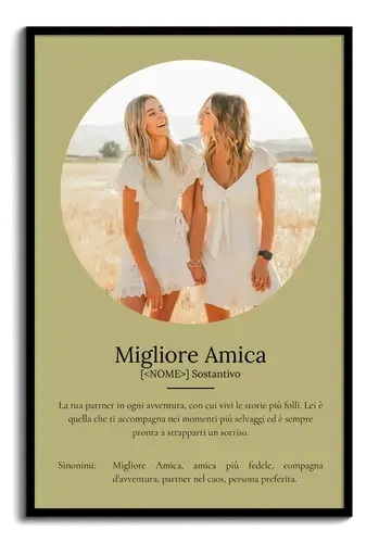 Poster Definizioni personalizzato "Bestie" - Personalizza con foto e testo!