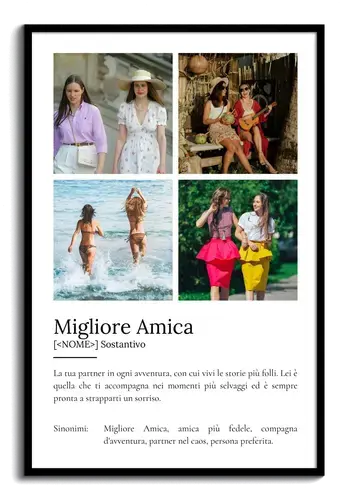 Poster Definizioni personalizzato "Bestie" - Personalizza con foto e testo!