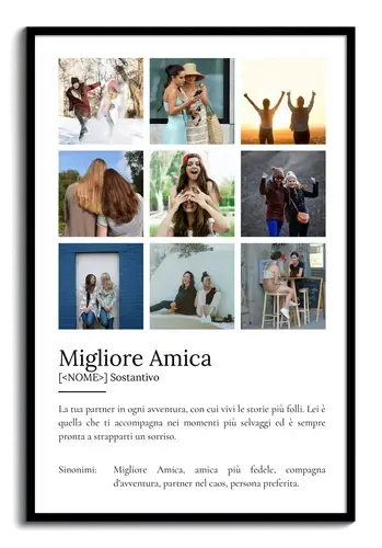 Poster Definizioni personalizzato "Bestie" - Personalizza con foto e testo!
