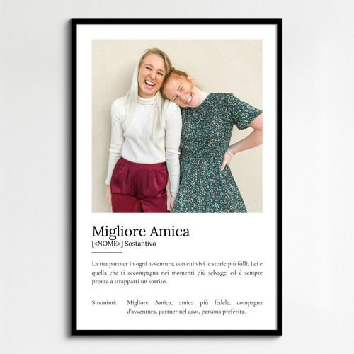 Poster Definizioni personalizzato "Bestie" - Personalizza con foto e testo!