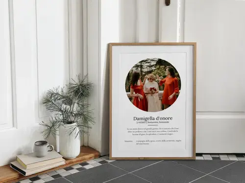 Poster Definizione Personalizzabile: Damigella d'Onore