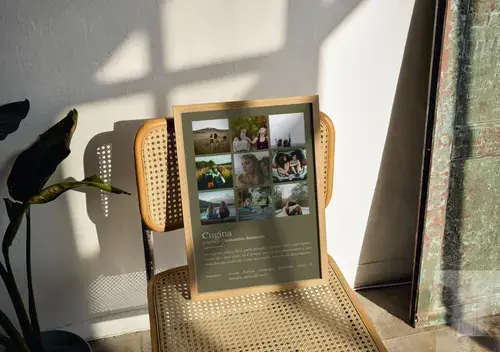 Poster Personalizzato "Cugina" Stile Dizionario
