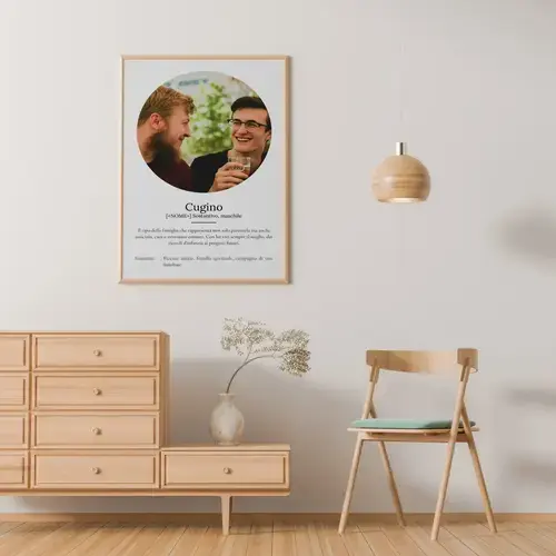 Poster Definizione 'Cugino' Personalizzabile
