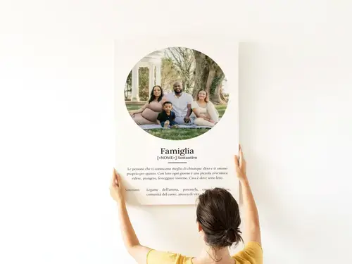 Poster Definizione Famiglia Personalizzato