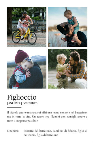 Crea un Poster Dedicato per il Tuo Patenkind con Definizioni Personalizzate