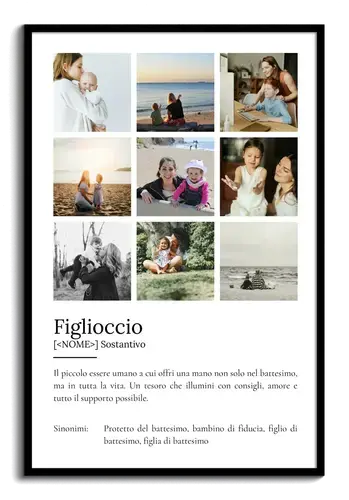Crea un Poster Dedicato per il Tuo Patenkind con Definizioni Personalizzate