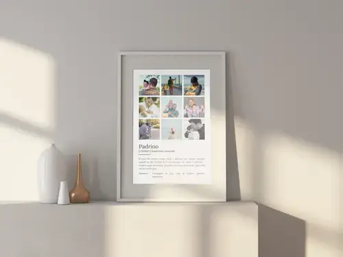 Poster Definizione Padrino Personalizzato