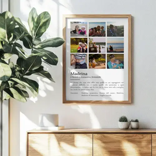 Poster Definizione Madrina - Personalizzabile