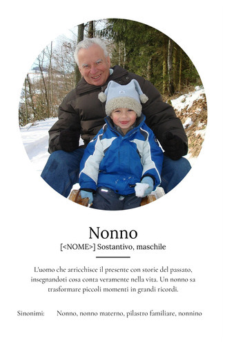 Crea il tuo Definitions-Poster Opa personalizzato con foto e testo unico