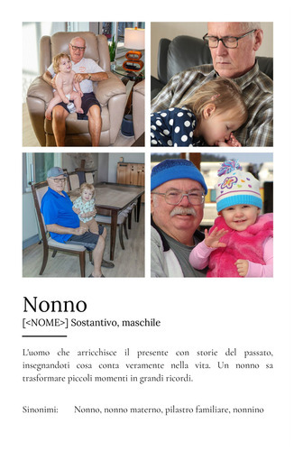 Crea il tuo Definitions-Poster Opa personalizzato con foto e testo unico