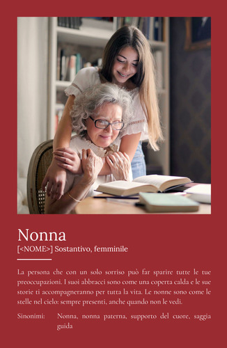 Crea un Poster Personalizzato "Nonna" con Foto e Testo Unico