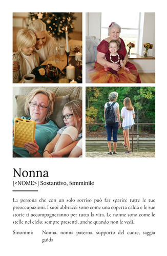 Crea un Poster Personalizzato "Nonna" con Foto e Testo Unico