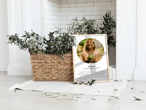 Poster "Definizione di Nonna" con foto personalizzata