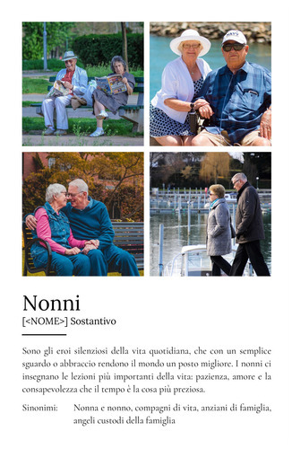 Crea il tuo poster "Nonni" personalizzato: regala amore con foto e testo unico!